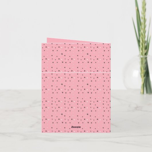 Minimal Cat Faces Pattern on Pink – Cute Pastel  (Achterkant)