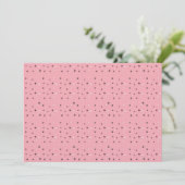 Minimal Cat Faces Pattern on Pink – Cute Pastel Kaart (Staand voorkant)