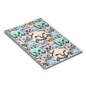 Minimal Cats Line Art Collage Notitieboek (Rechterzijde)