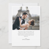 Minimal Christmas Arch Wedding Announcement Kaart (Achterkant)