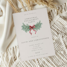 Minimal Christmas Engagement Party