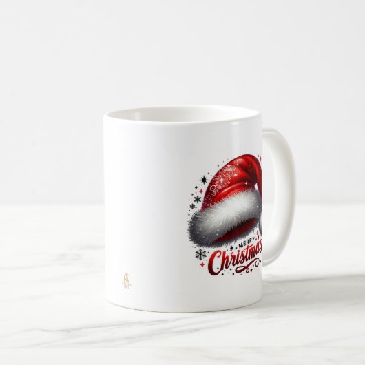 Minimal Christmas Mug | Line Art Tree | KaliraArts (Devant droit)