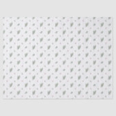 Minimal Christmas Pattern, Pine, Berries Tissuepapier (Voorkant)