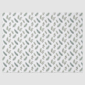 Minimal Christmas Pine Pattern, Scandi Style Tissuepapier (Voorkant)