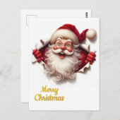 Minimal Christmas Postcard | Line Art | KalirARTS Briefkaart (Voorkant / Achterkant)