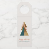 Minimal Christmas Tree Bottle Hanger Labels (Voorkant)