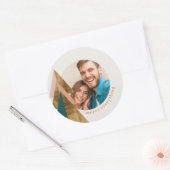 Minimal Christmas Tree Classic Ronde Sticker (Envelop)