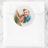 Minimal Christmas Tree Classic Ronde Sticker (Tas)