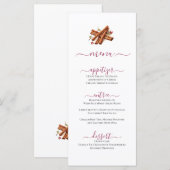 Minimal Cinnamon Sticks Design Menu (Voorkant / Achterkant)