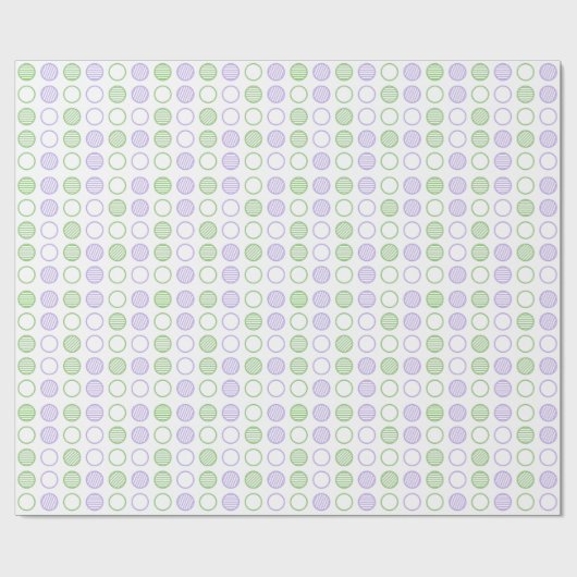 Minimal Circle Grid Pattern Cadeaupapier (Vlak)