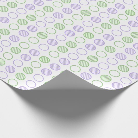 Minimal Circle Grid Pattern Cadeaupapier (Hoek)