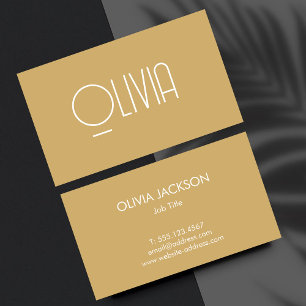 Minimal Clean Beige Boho  Visitekaartje