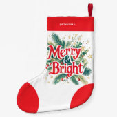 Minimal Clean Simple Xmas Rood Wit Kleine Kerstsok (Achterkant)