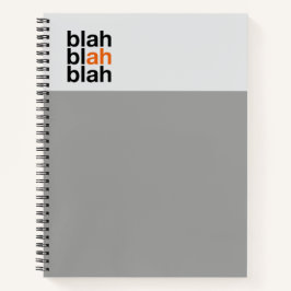 Minimal Color Block Notebook – Blah Blah Blah Notitieboek