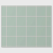 Minimal Color Grid Check Pattern Cadeaupapier (Vlak)