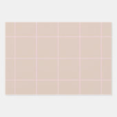 Minimal Color Grid Check Pattern Inpakpapier Vel (Voorkant)