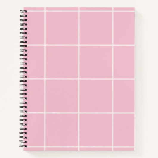 Minimal Color Grid Check Pattern Notitieboek (Voorkant)