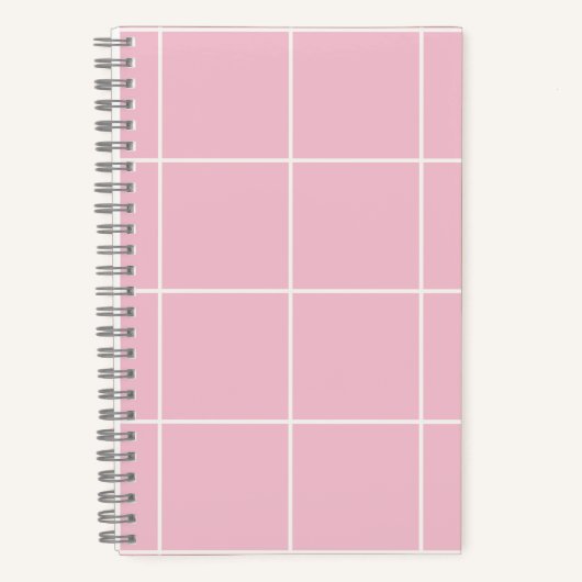 Minimal Color Grid Check Pattern Notitieboek (Voorkant)
