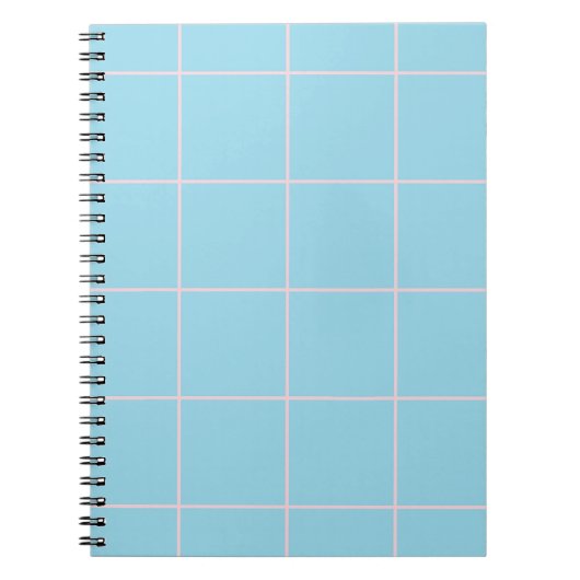 Minimal Color Grid Check Pattern Notitieboek (Voorkant)
