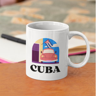 Minimal Cuba Island  retro reizen Koffiemok