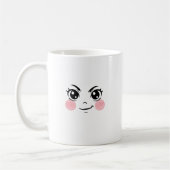 Minimal Cute Anime Face Mug (Gauche)