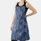 Minimal Denim Abstract Memphis Patchwork Schort (Insitu)