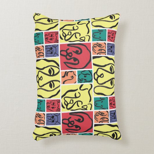 Minimal Dogs Line Art Collage Accent Kussen (Voorkant(Verticaal))