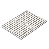 Minimal Dot Pattern Notebook – Plant a Seed Notitieboek (Linkerzijde)