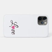 Minimal Dotted Heart Design Case-Mate iPhone Case (Achterkant (horizontaal))