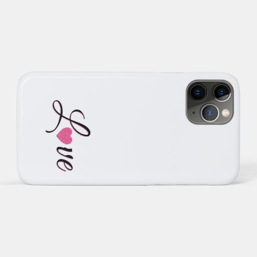 Minimal Dotted Heart Design Case-Mate iPhone Case (Achterkant (horizontaal))