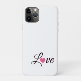 Minimal Dotted Heart Design iPhone 11 Pro Hoesje