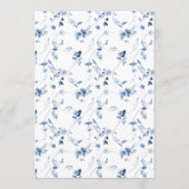 Minimal Dusty Blue Monogram Wedding Invitation (Dos)