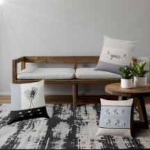 Minimal Earth Tones Rustiek Bloemen Sierkussen