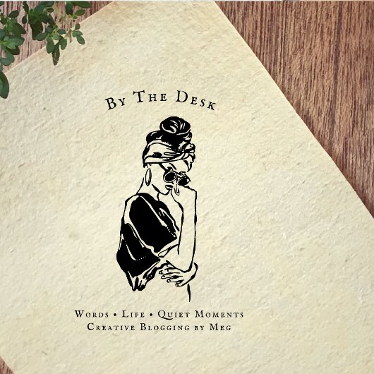 Minimal Editorial Woman Line Art Rubberstempel