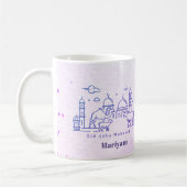 Minimal Eid al Adha Line Art Coffee Mug (Gauche)