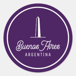 Minimal, Elegant Buenos Aires, Argentina Sticker