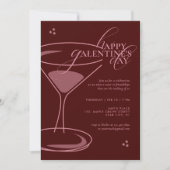 Minimal Elegant Chic Typography 2026 Galentine's Kaart (Voorkant)