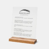 Minimal Elegant Eyebrow Salon Pricelist (Angle)