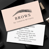 Minimal Elegant Eyebrow Salon  Visitekaartje