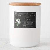 Minimal Elegant Jasmine Kaarsenpot Label Voedselcontainer Etiket (Voorkant)