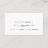 Minimal Elegant Light Pastel Haarstylist Beauty Visitekaartje (Achterkant)