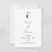 Minimal Elegant Script Wedding Invitation (Devant)