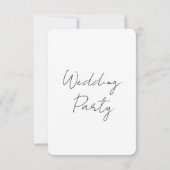 Minimal Elegant Script Wedding Invitation Kaart (Achterkant)