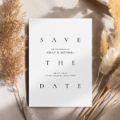 Minimal Elegant Typography Wedding Save the Date