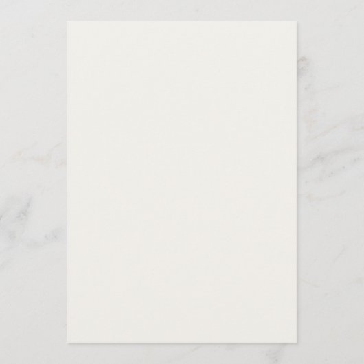 Minimal Elegant Wedding Program | Ivory Ceremony Programma (Achterkant)