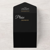 Minimal et chic | Invitation de mariage tout en un (Dehors)