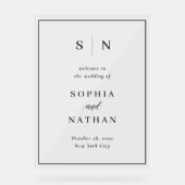 Minimal et chic | Mariage de texte noir (Recto)