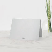 Minimal Faux Blind Deboss Cotton Wedding Folded Bedankkaart (Achterkant)