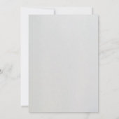 Minimal Faux Blind Deboss Cotton Wedding Kaart (Achterkant)