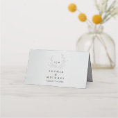 Minimal Faux Blind Deboss Cotton Wedding Place  (Achterkant)